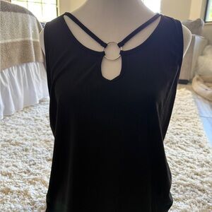 SHEIN Black Cut Out Tank Top